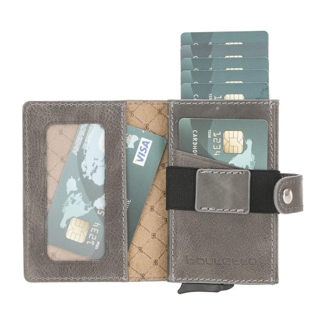 Carlov Leather Mechanical Card Holder