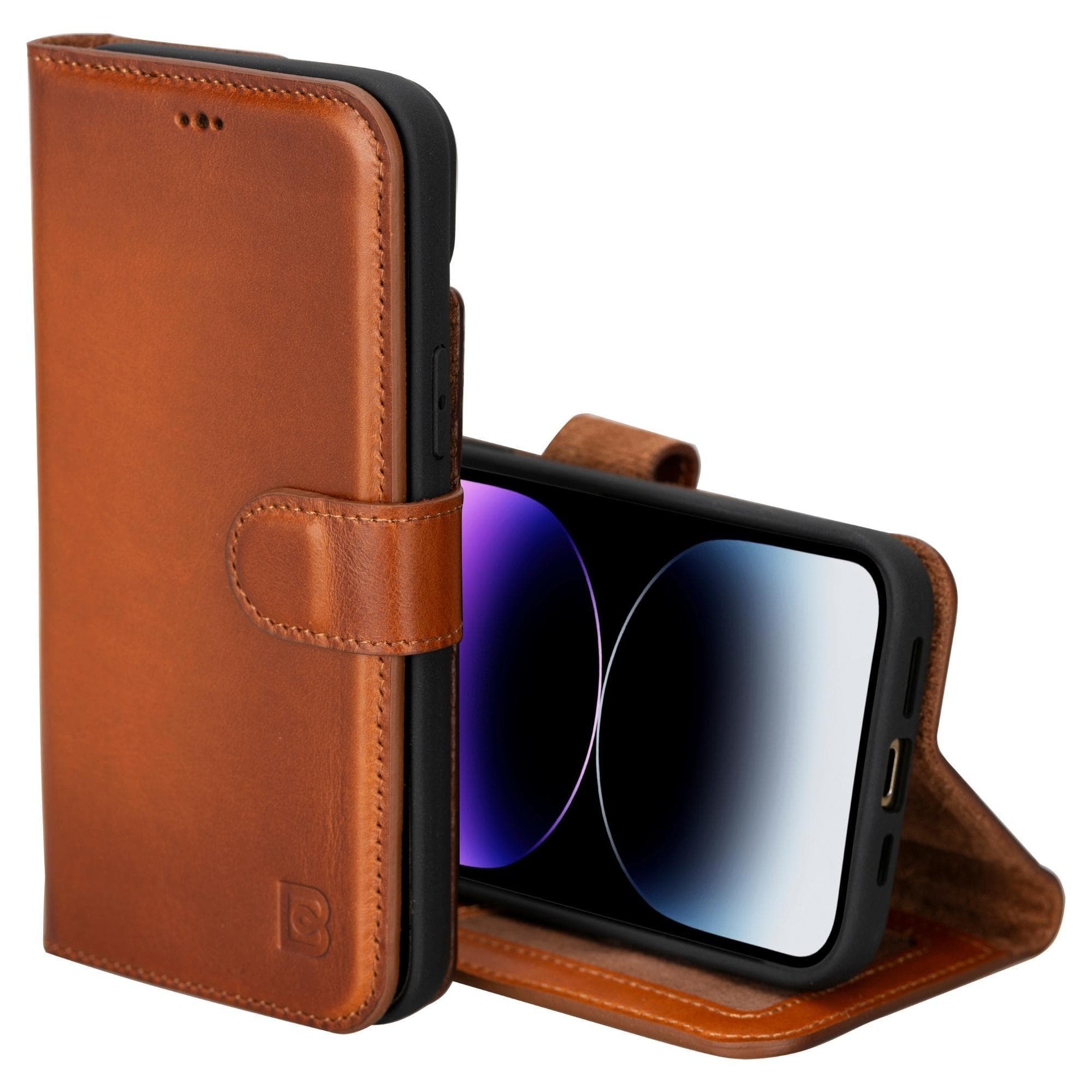Magic iPhone 15 Leather Detachable Wallet Case