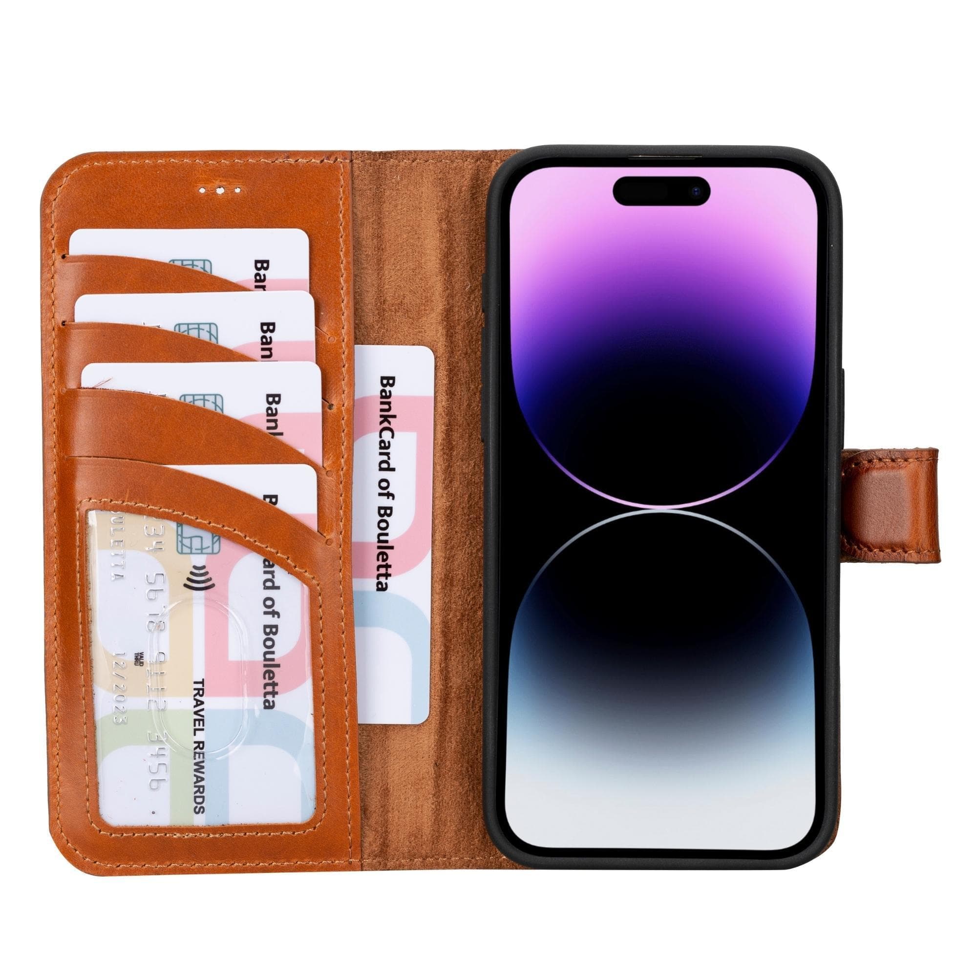 Magic iPhone 15 Pro Leather Detachable Wallet Case