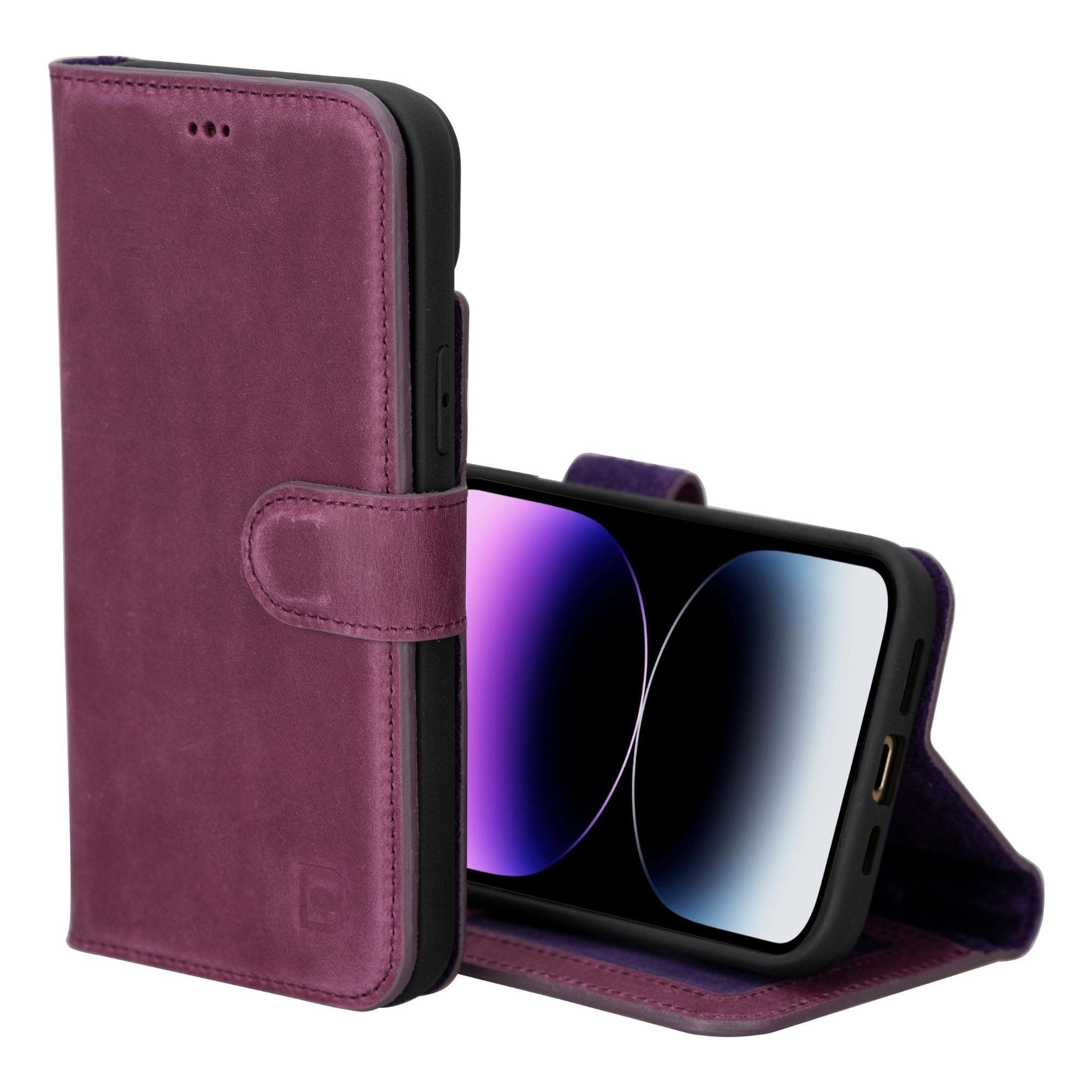 Magic iPhone 15 Pro Leather Detachable Wallet Case
