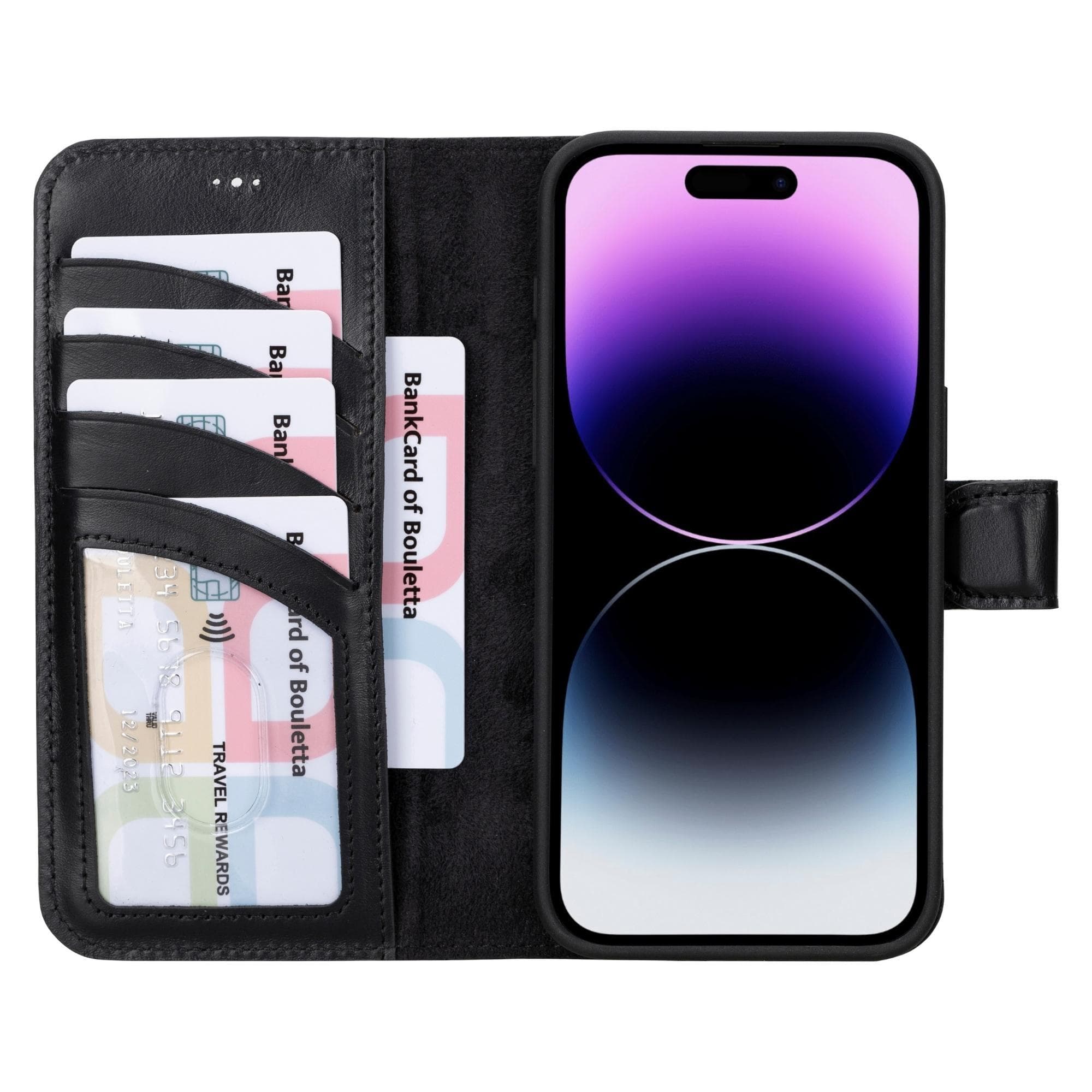 Magic iPhone 15 Pro Leather Detachable Wallet Case