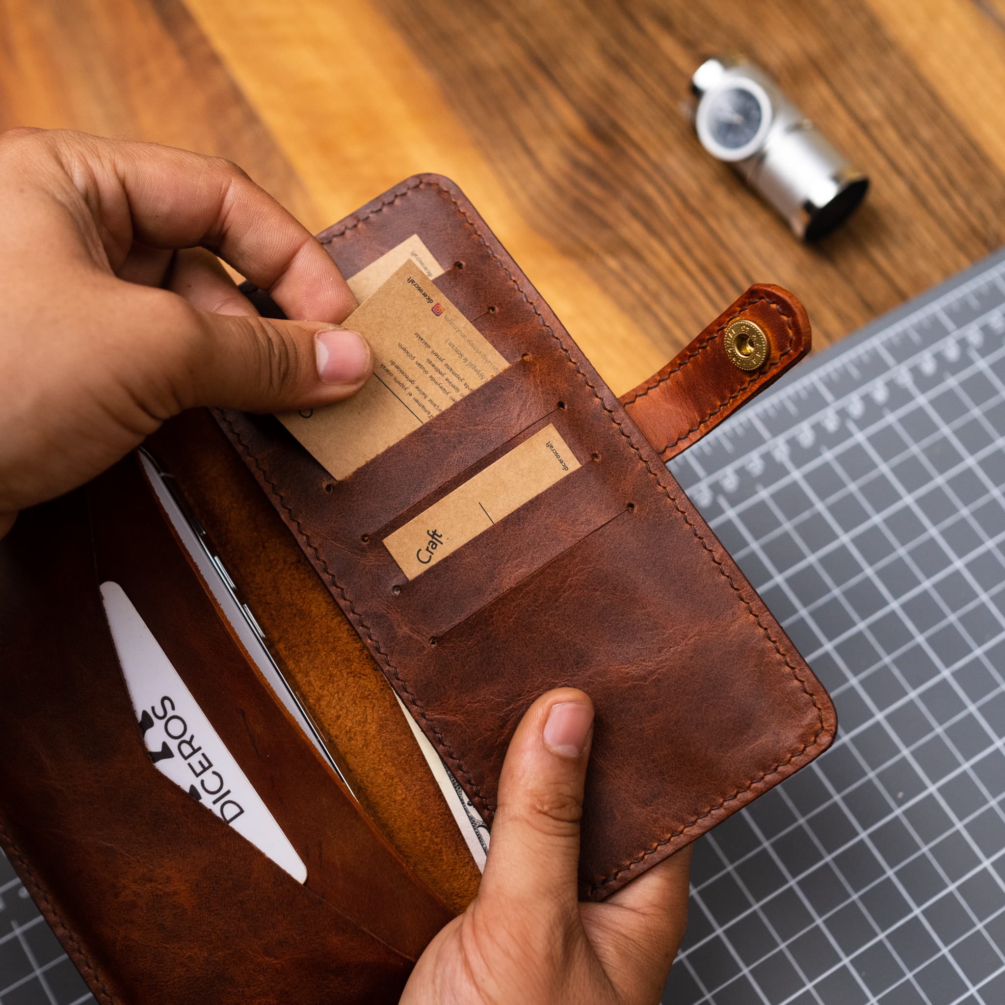 Leather Mini Organizer   Unique Gift Ideas   Boyfriend Gift   Girlfriend Gift   Father Gift