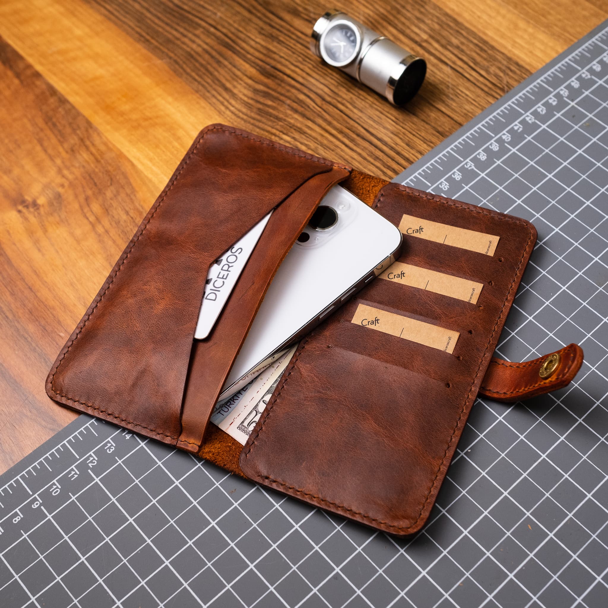 Leather Mini Organizer   Unique Gift Ideas   Boyfriend Gift   Girlfriend Gift   Father Gift