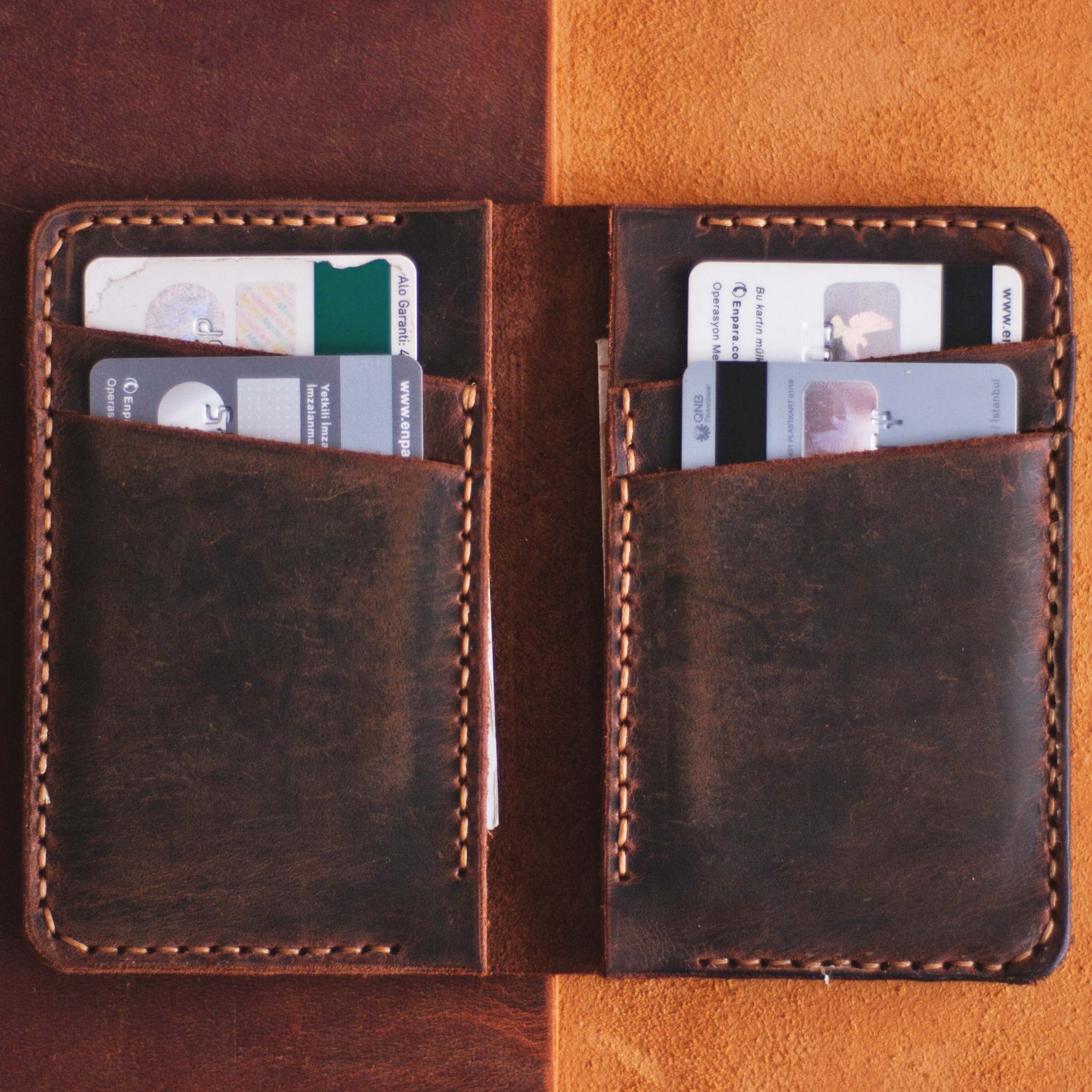 Vertical Leather Wallet