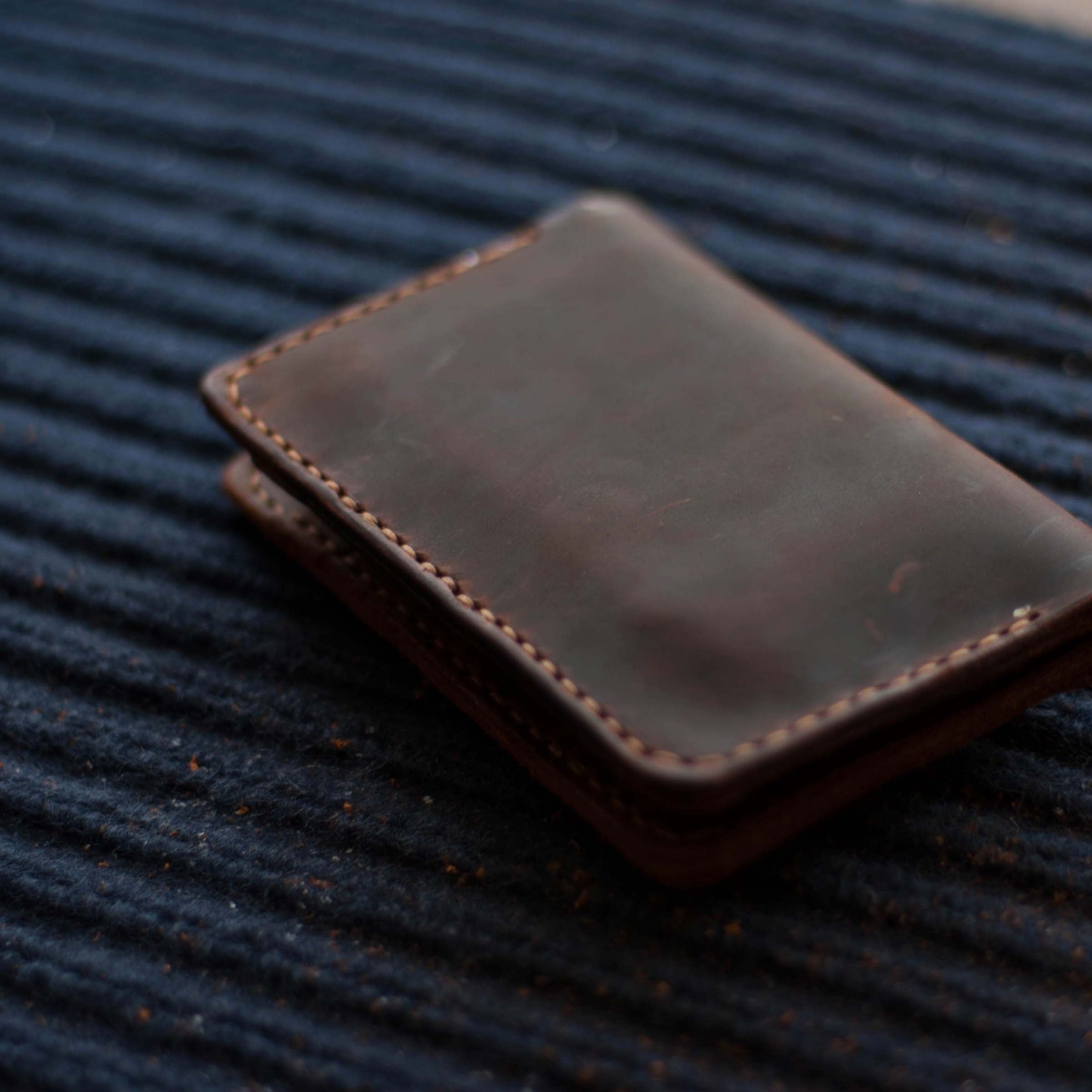 Vertical Leather Wallet