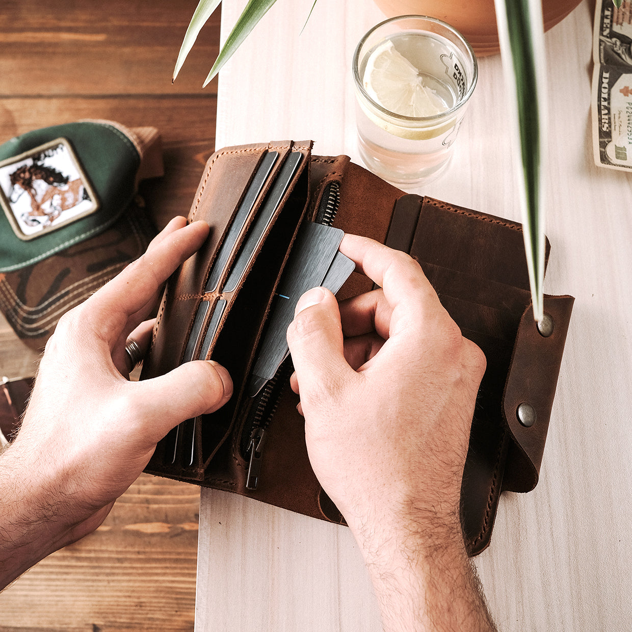 Leather Long Wallet - SIERA v2 - Trendy Designs
