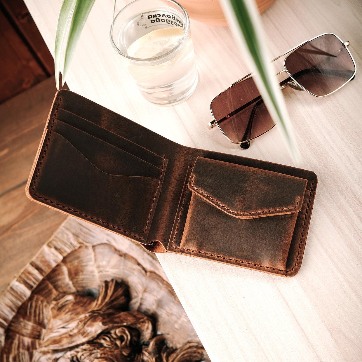 Leather folding wallet - RIO - Gift Inspirations
