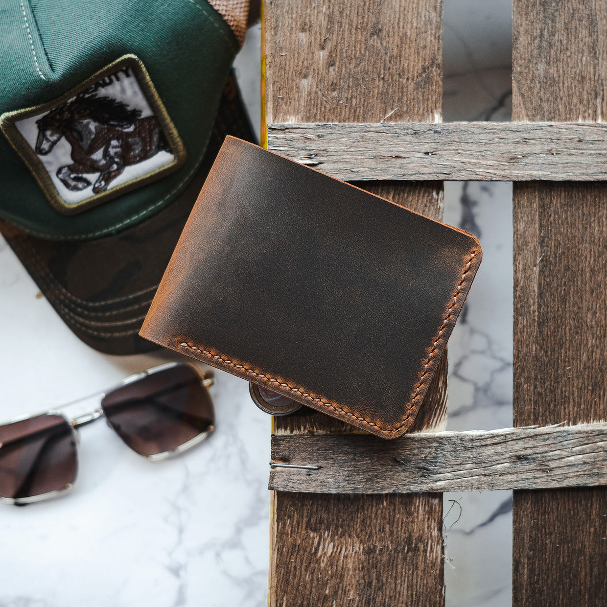 Leather folding wallet - FREY - Exclusive Styles