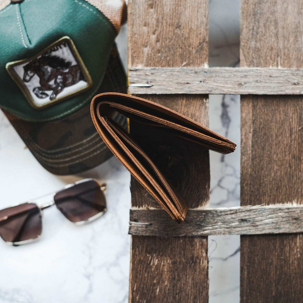 Leather folding wallet - FREY - Exclusive Styles