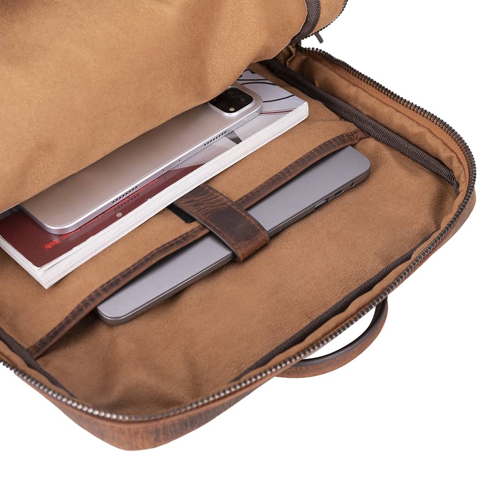 Hidden Castle Leather Laptop Backpacks