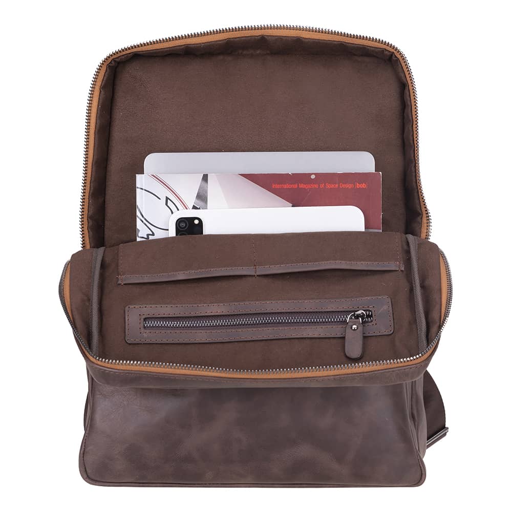 Hidden Castle Leather Laptop Backpacks