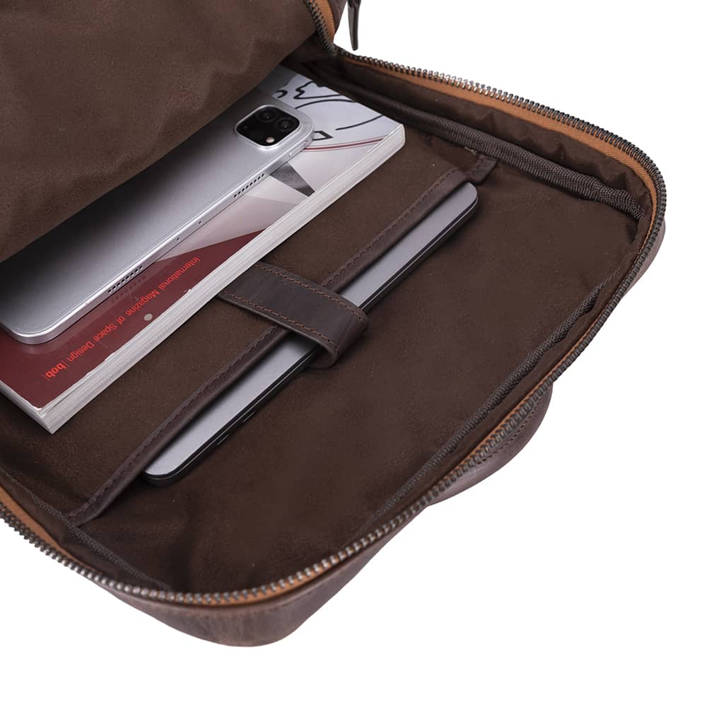 Hidden Castle Leather Laptop Backpacks