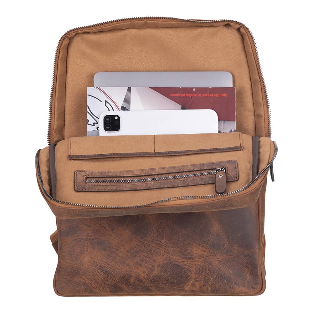 Hidden Castle Leather Laptop Backpacks