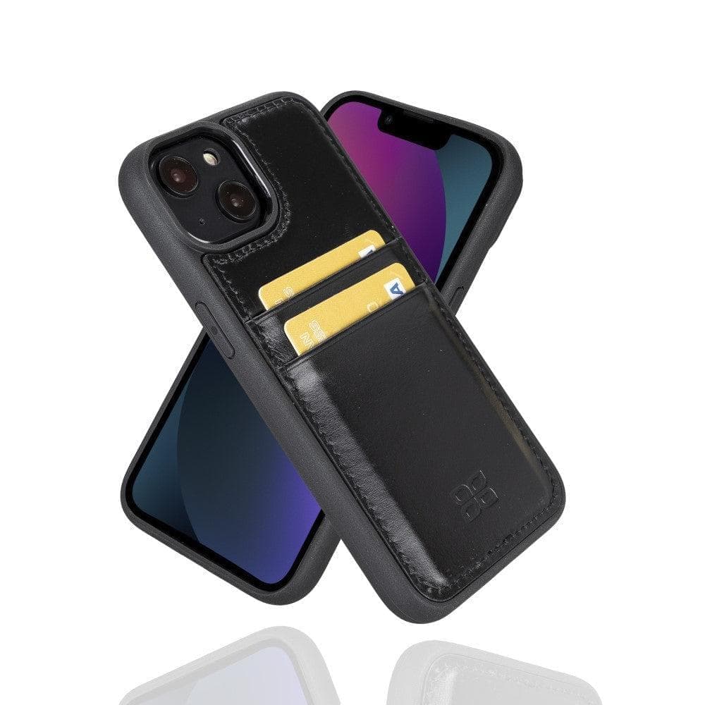 Flex Cover Leather iPhone 15 Pro Case with Card Holder