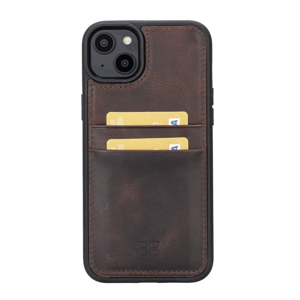 Flex Cover Leather iPhone 15 Pro Case with Card Holder