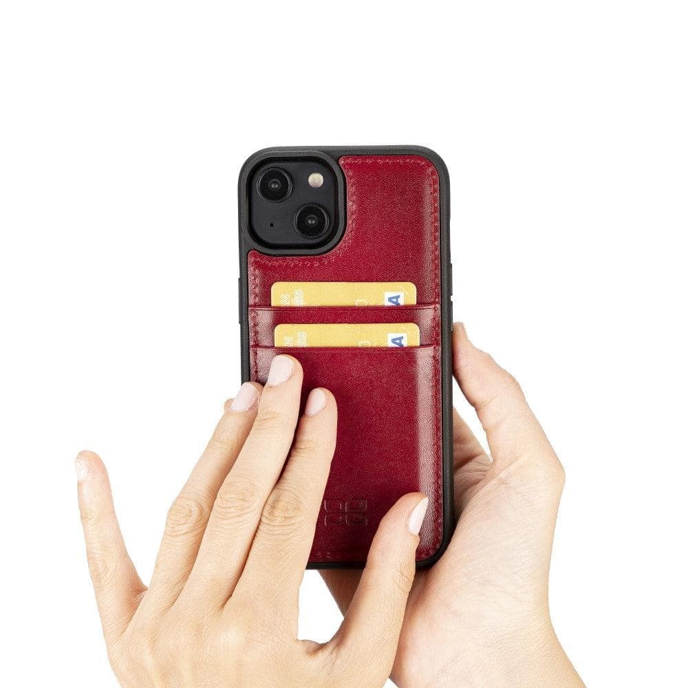 Flex Cover Leather iPhone 15 Pro Case with Card Holder