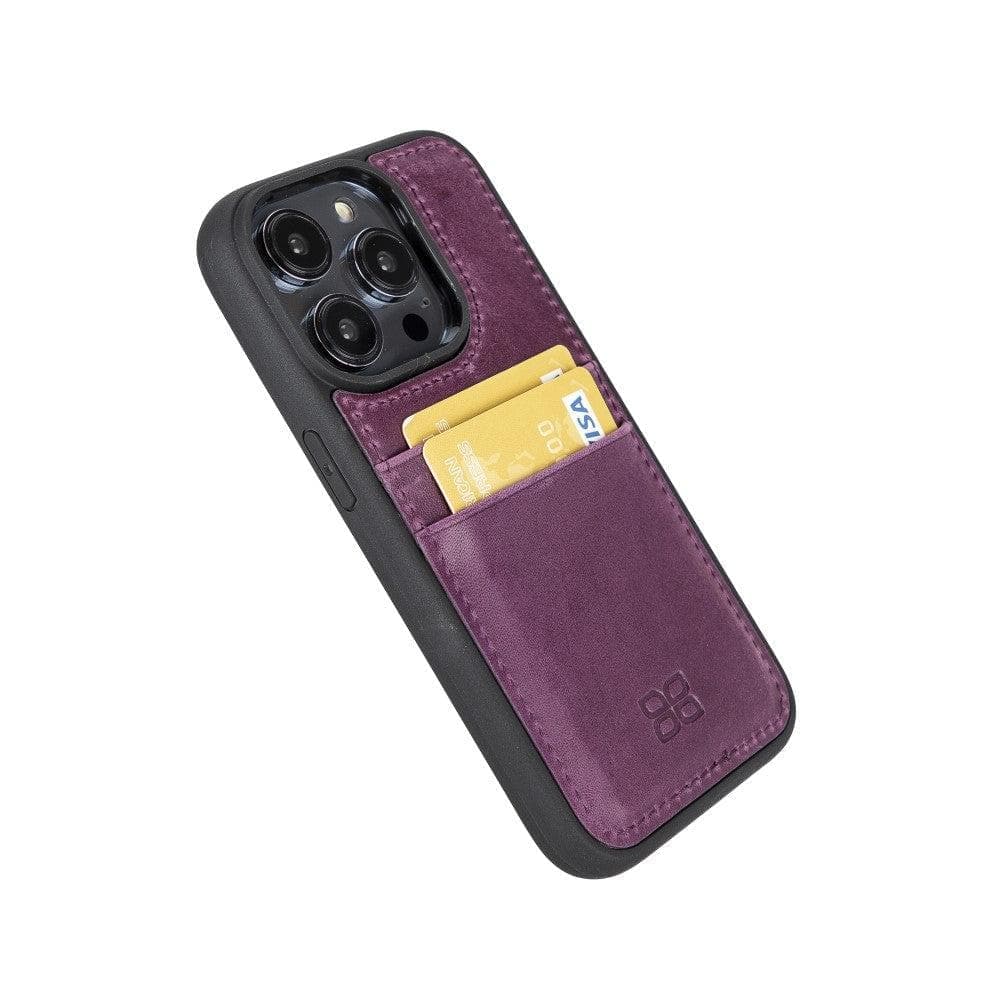 Flex Cover Leather iPhone 15 Pro Case with Card Holder