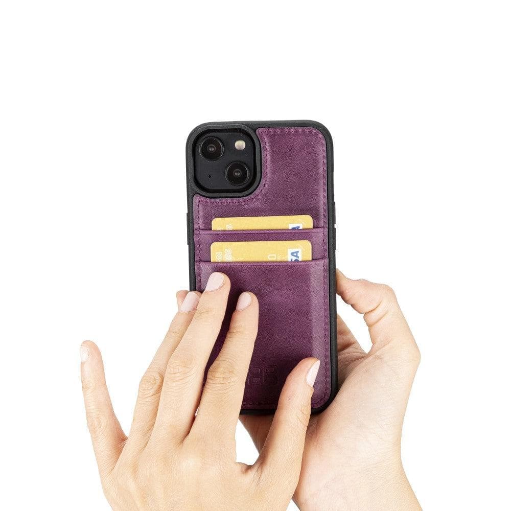 Flex Cover Leather iPhone 15 Pro Case with Card Holder