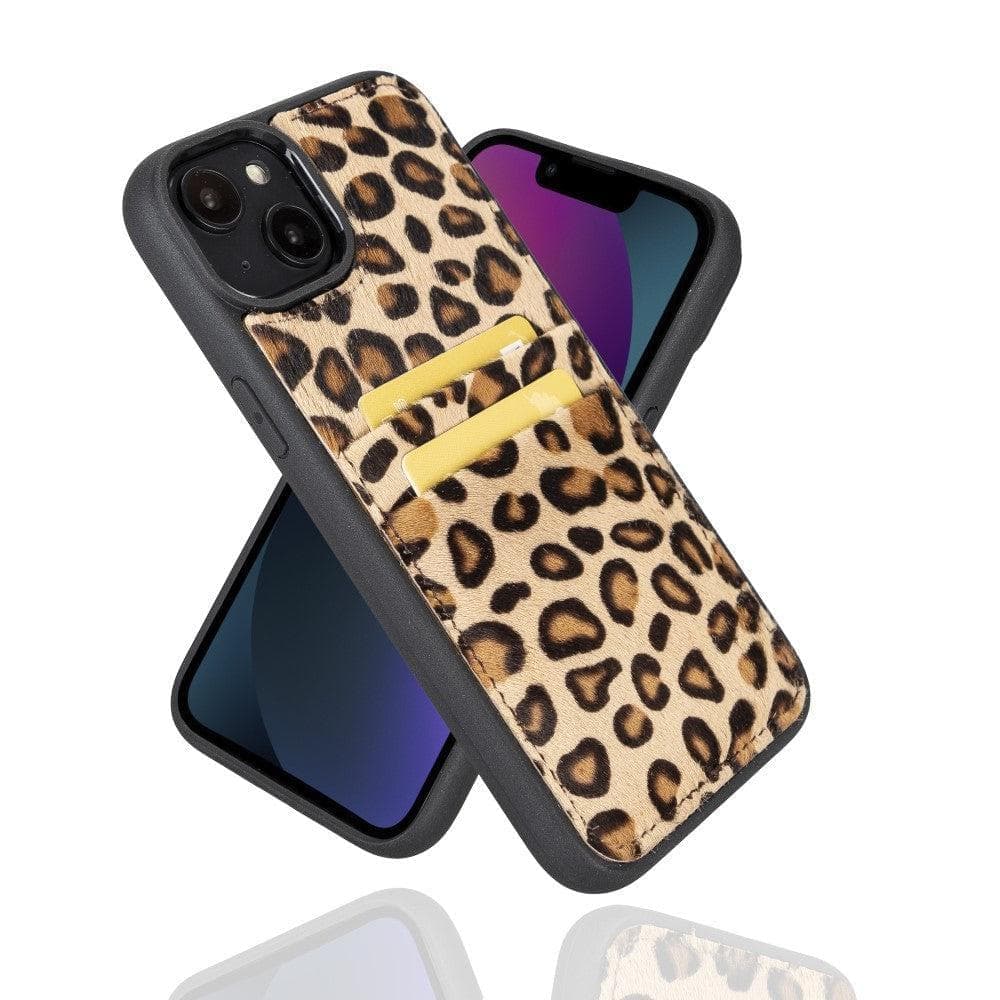 Flex Cover Leather iPhone 15 Pro Case with Card Holder
