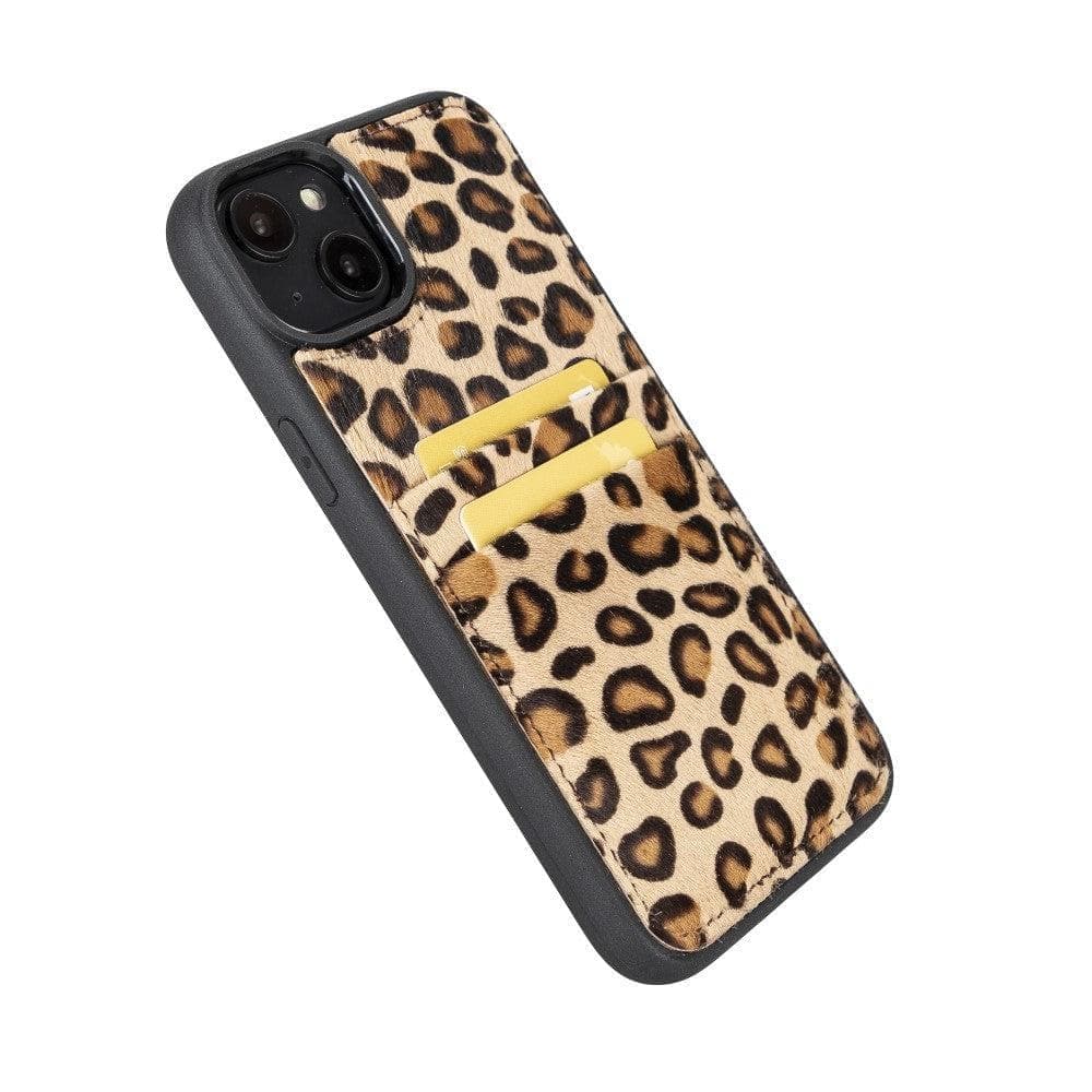 Flex Cover Leather iPhone 15 Pro Case with Card Holder