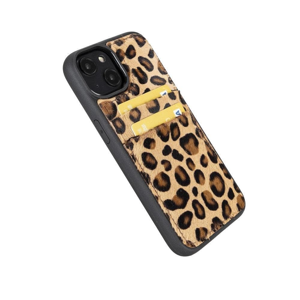 Flex Cover Leather iPhone 15 Pro Case with Card Holder