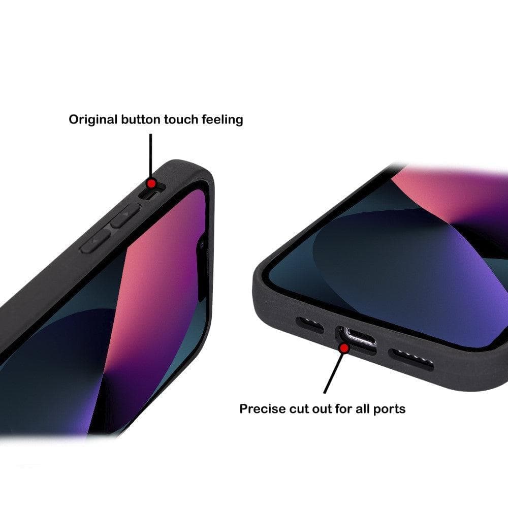 Flex Cover Leather iPhone 15 Pro Case with Card Holder