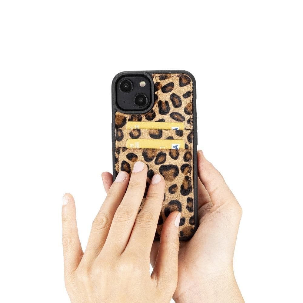 Flex Cover Leather iPhone 15 Pro Case with Card Holder