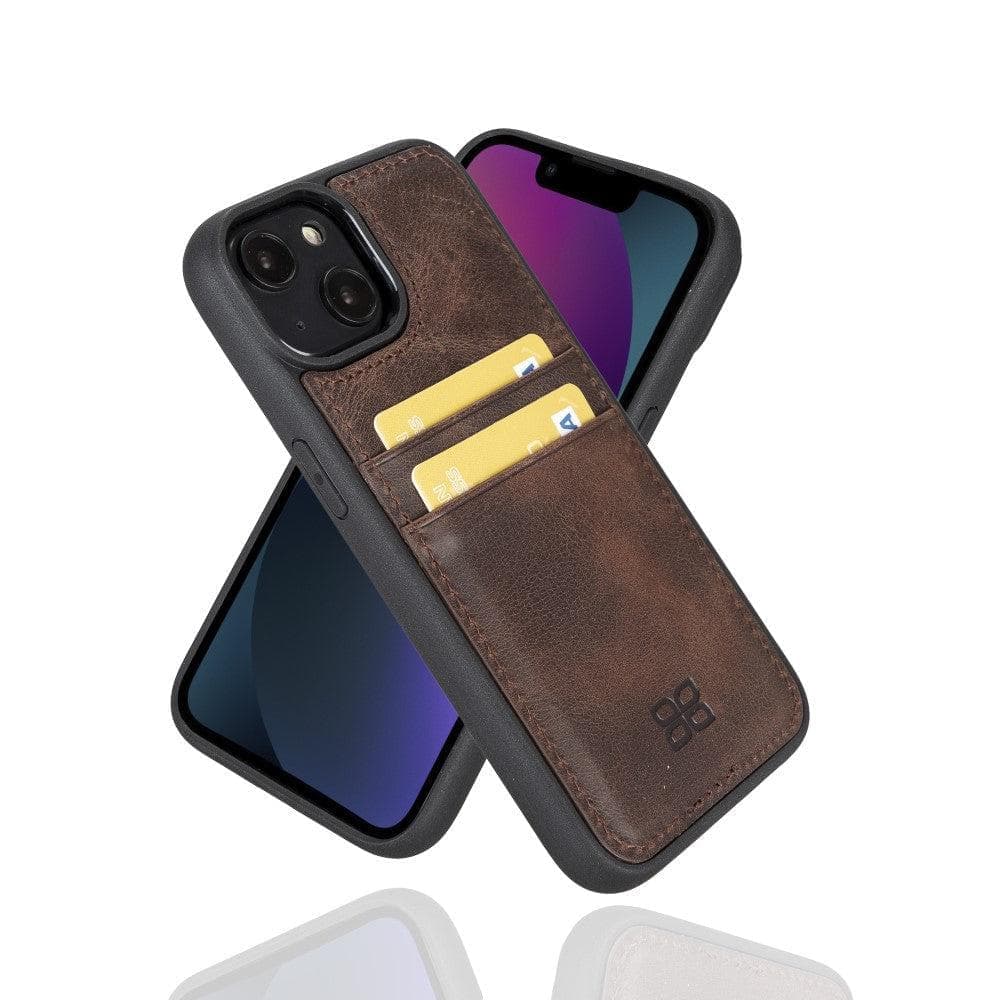 Flex Cover Leather iPhone 15 Pro Case with Card Holder
