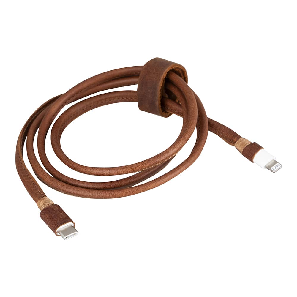 Original Apple Data / Charging Cable Leather Covered