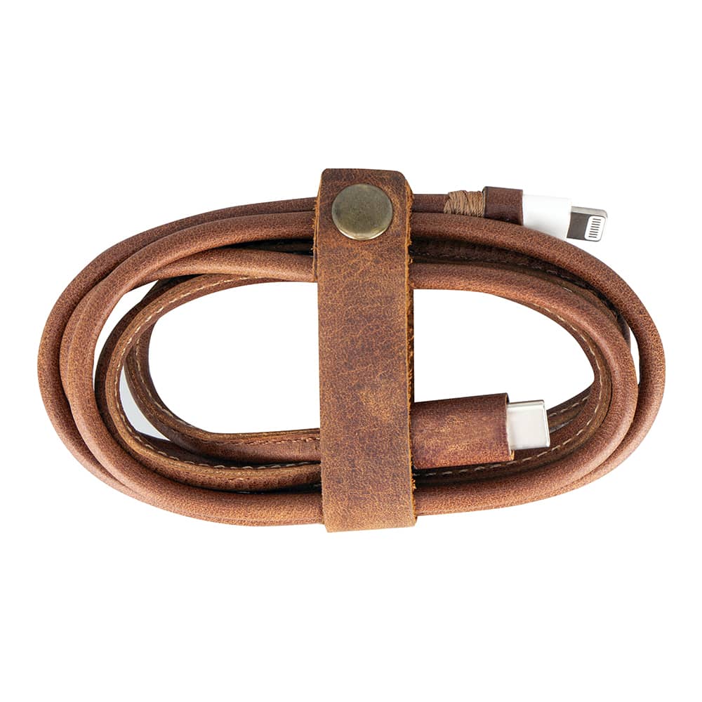Original Apple Data / Charging Cable Leather Covered