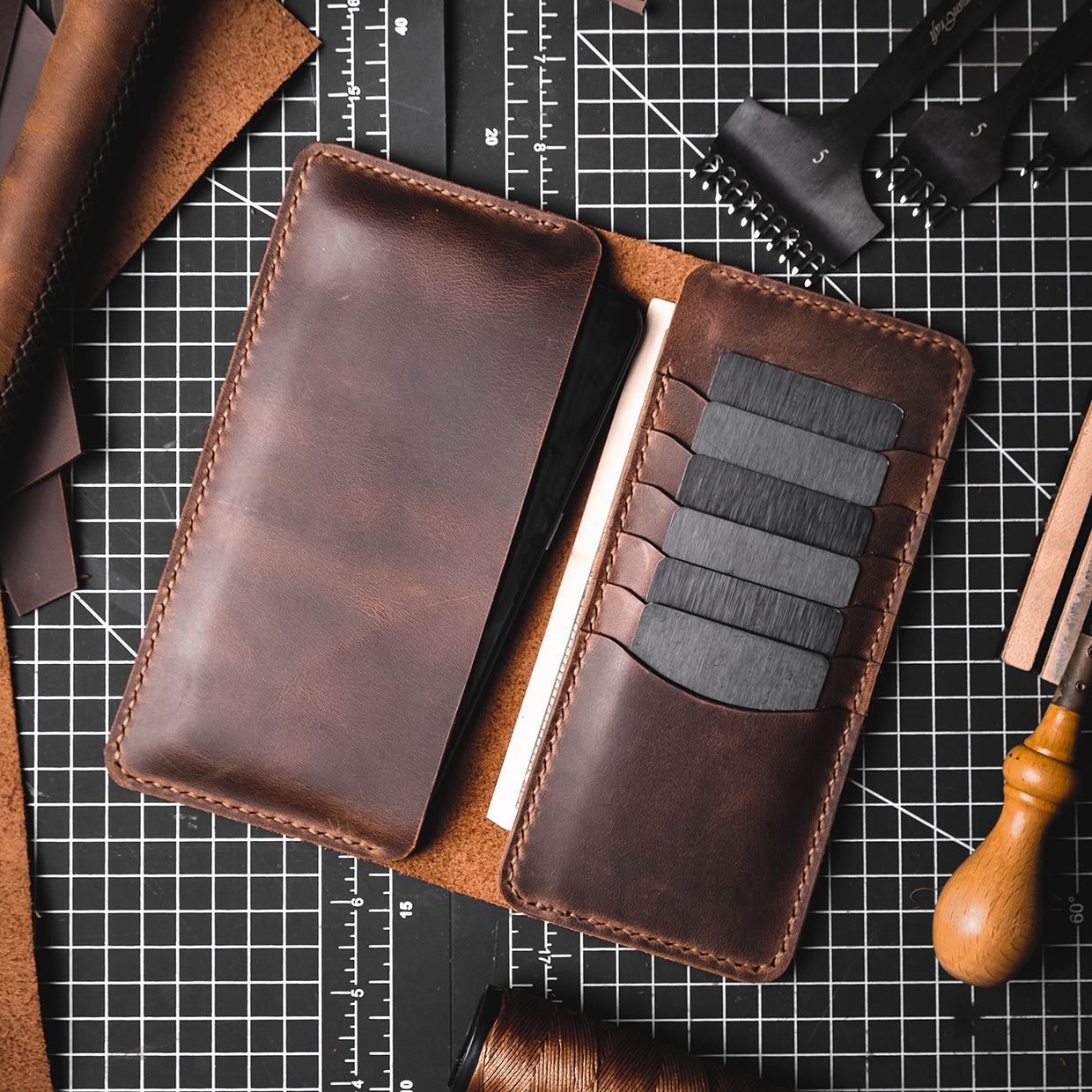Leather Long Wallet v1 - Luxury Picks