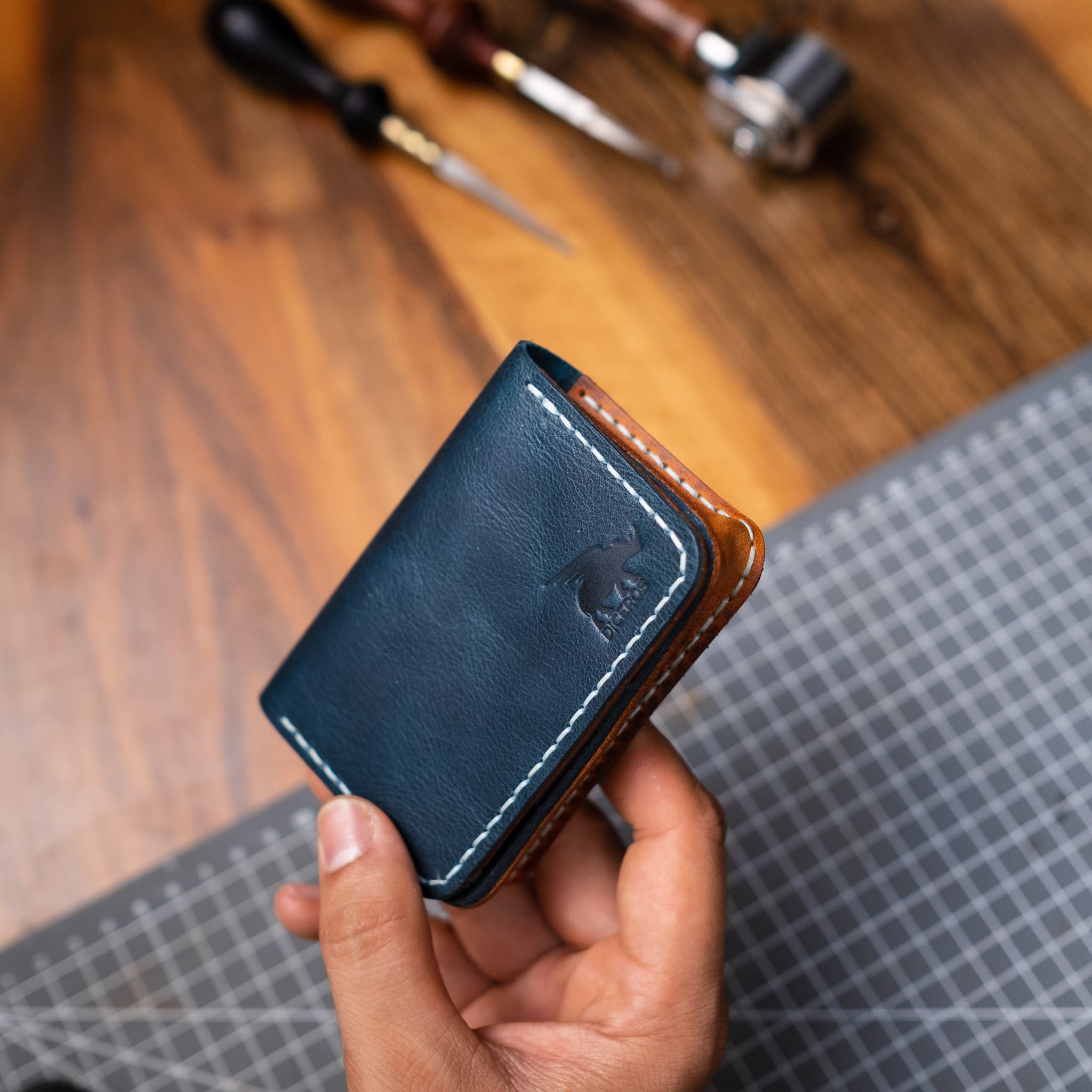 Mini Palm Leather Wallet Little Brother In Law   Unique Gift Ideas   Boyfriend Gift   Girlfriend Gift   Father Gift