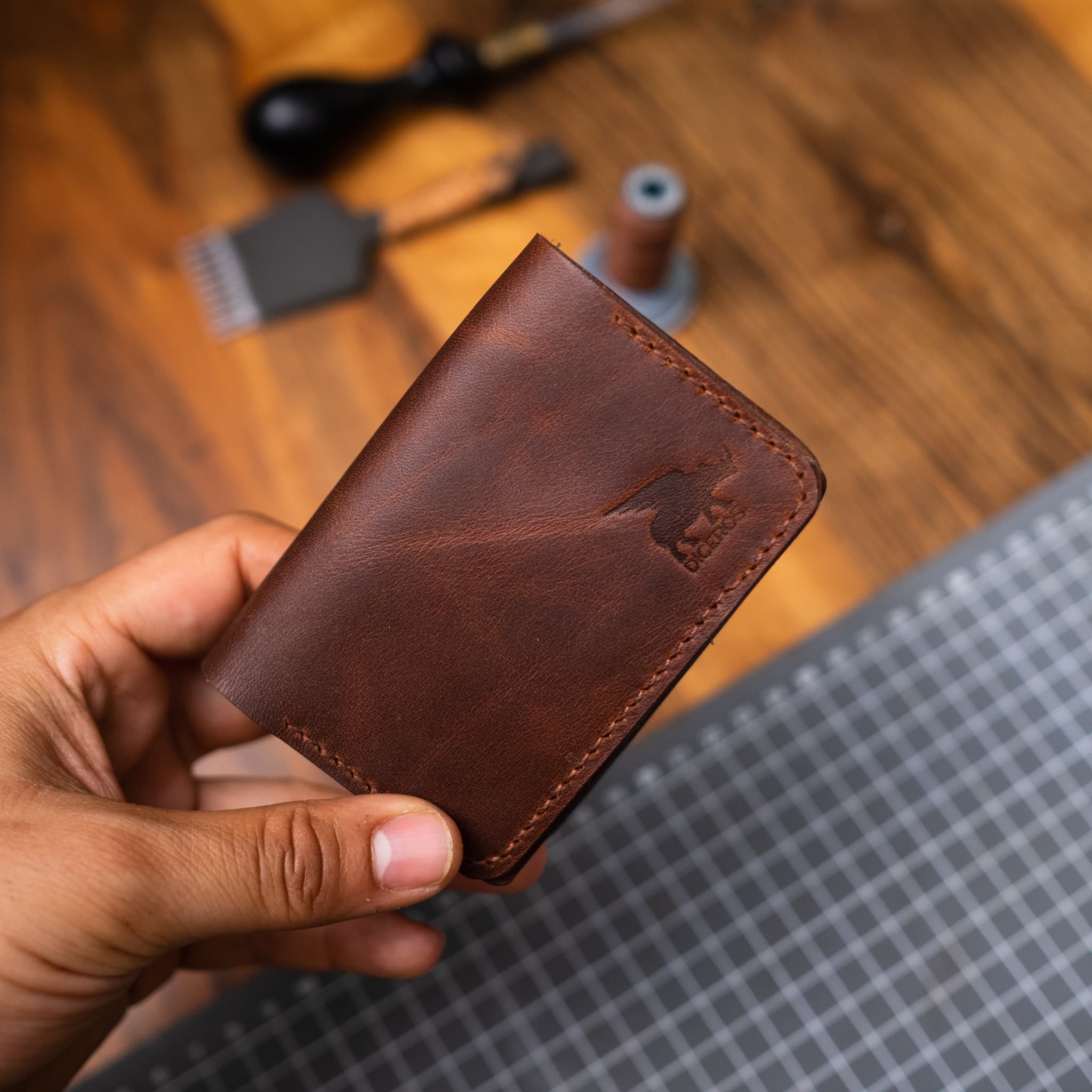 Mini Palm Leather Wallet Little Brother In Law   Unique Gift Ideas   Boyfriend Gift   Girlfriend Gift   Father Gift