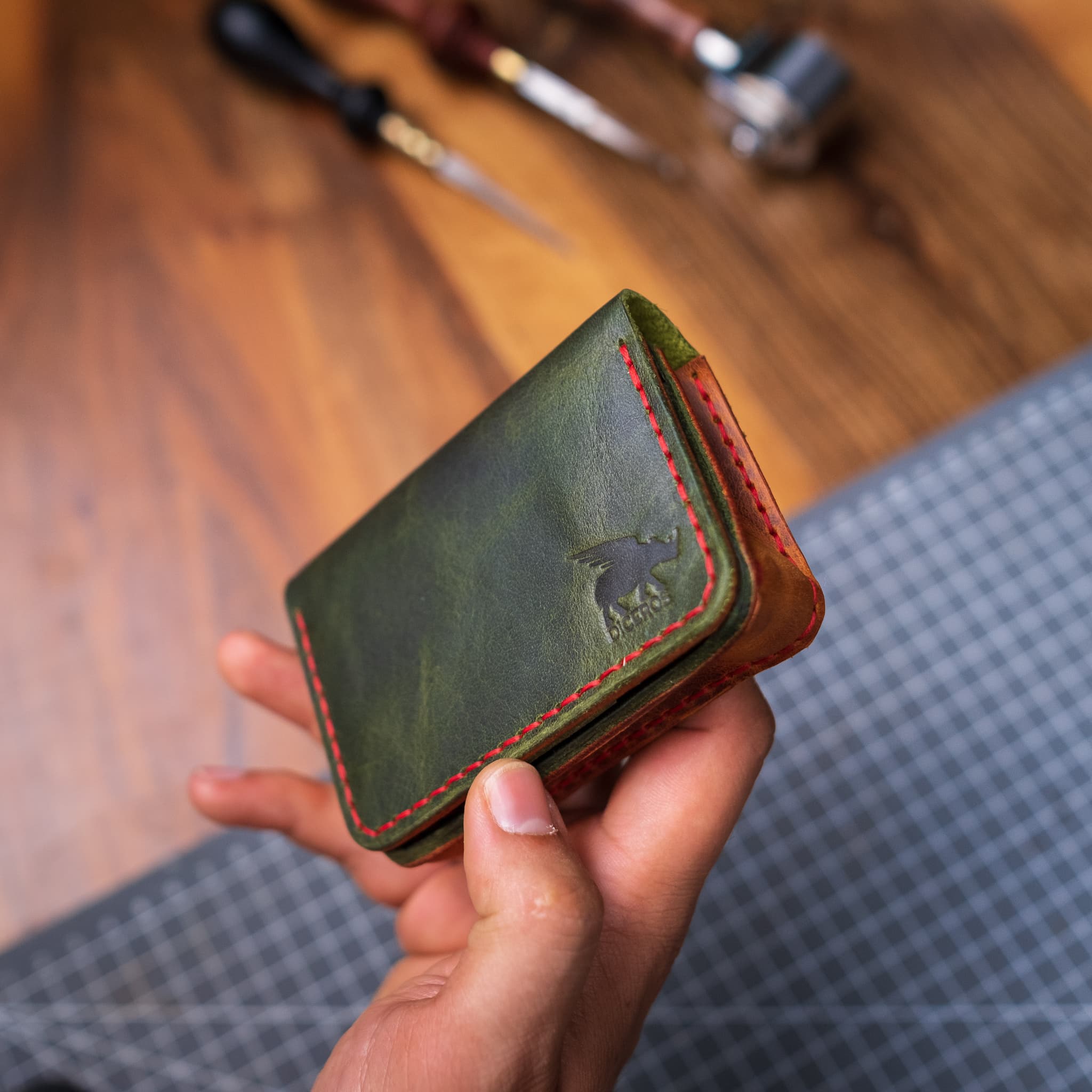 Mini Palm Leather Wallet Little Brother In Law   Unique Gift Ideas   Boyfriend Gift   Girlfriend Gift   Father Gift