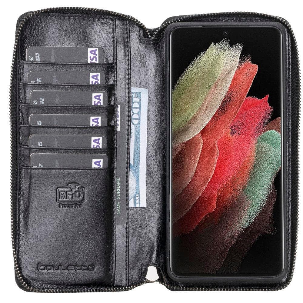 Pouch Magic Samsung Galaxy S21 Ultra Detachable Leather Wallet Case