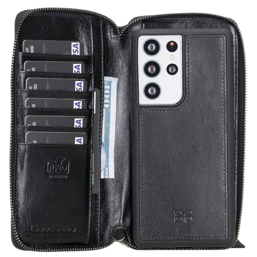 Pouch Magic Samsung Galaxy S21 Ultra Detachable Leather Wallet Case
