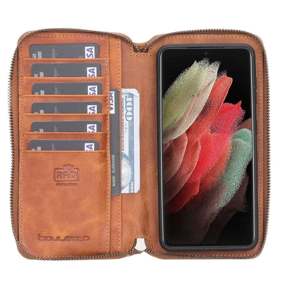 Pouch Magic Samsung Galaxy S21 Ultra Detachable Leather Wallet Case