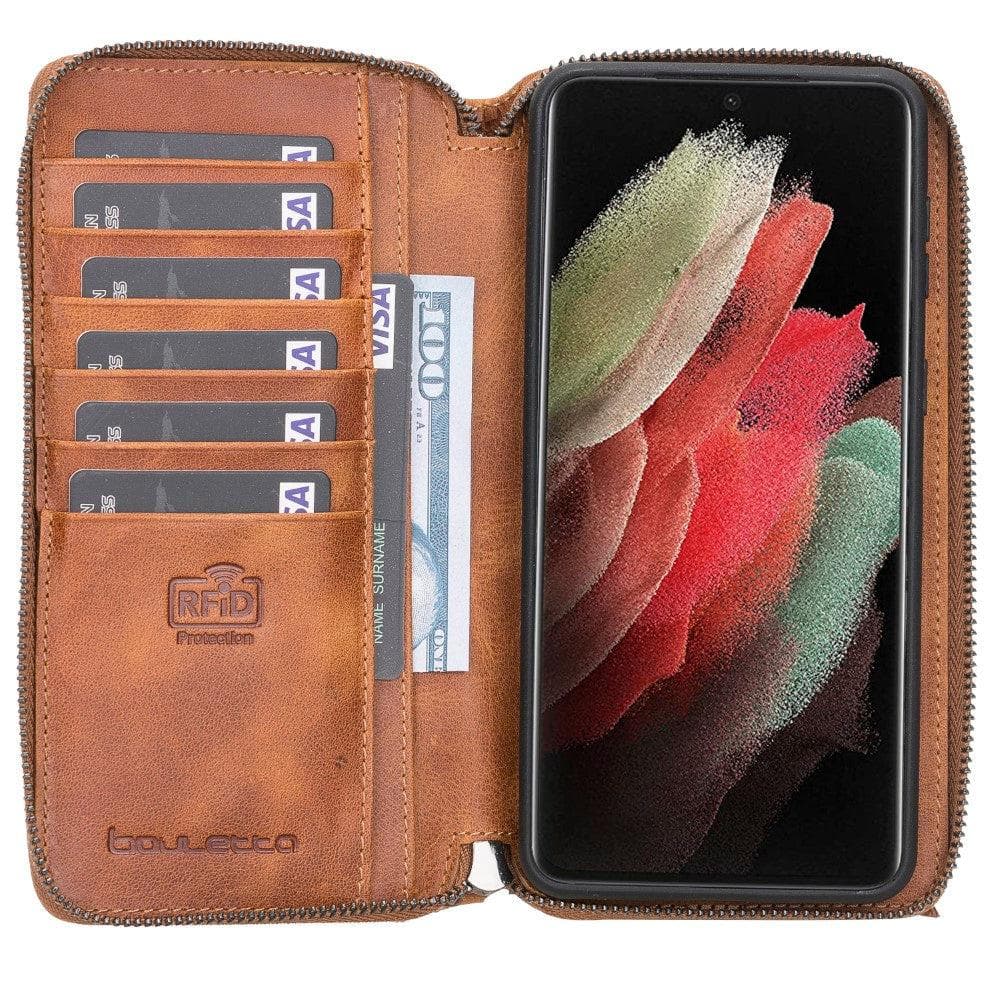 Pouch Magic Samsung Galaxy S21 Ultra Detachable Leather Wallet Case
