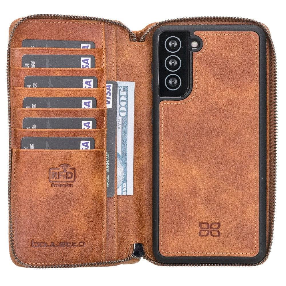 Pouch Magic Samsung Galaxy S21 Ultra Detachable Leather Wallet Case