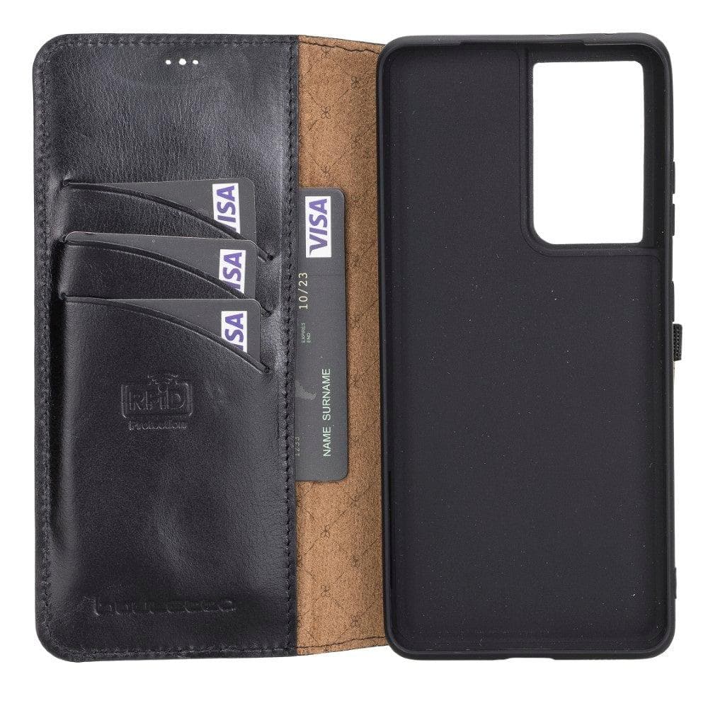 Wallet Case Samsung Galaxy S21 Ultra Leather Folio Case