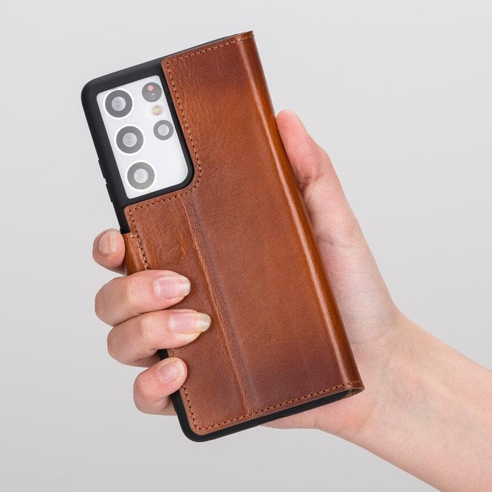 Wallet Case Samsung Galaxy S21 Ultra Leather Folio Case