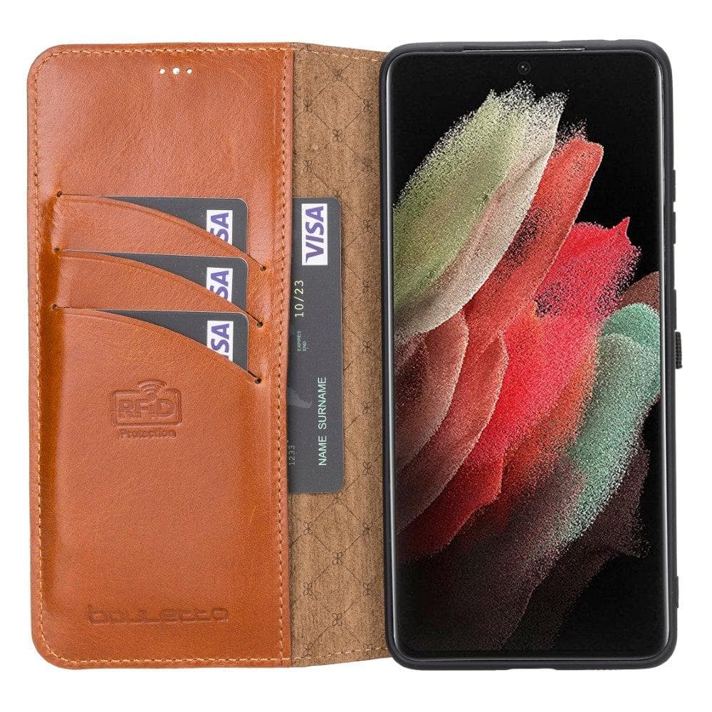 Wallet Case Samsung Galaxy S21 Ultra Leather Folio Case