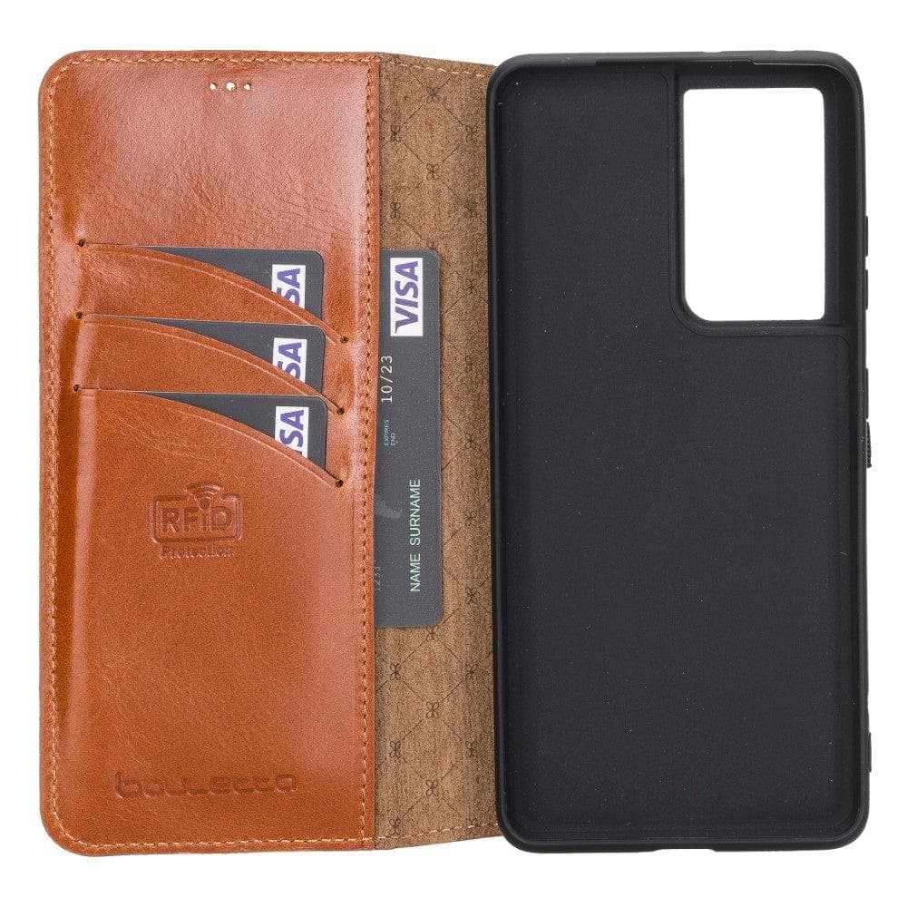 Wallet Case Samsung Galaxy S21 Ultra Leather Folio Case