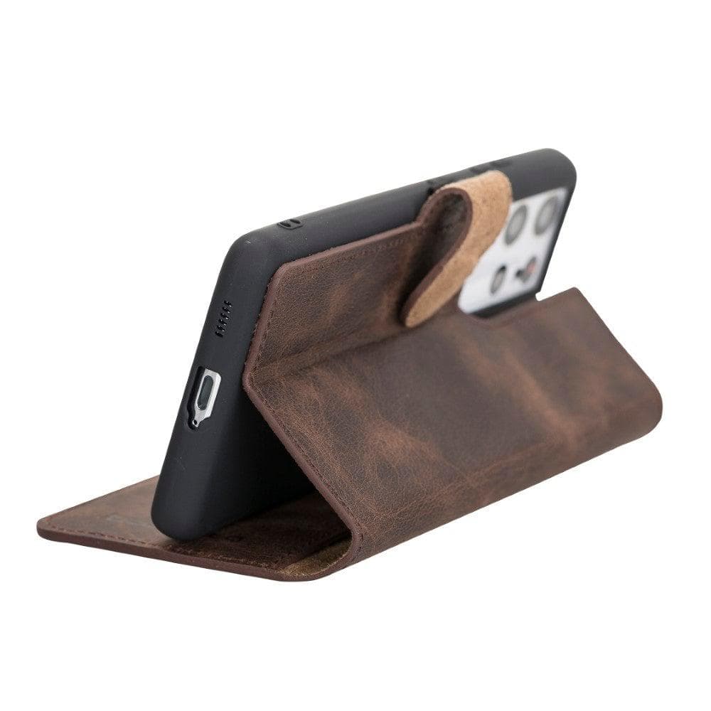 Wallet Case Samsung Galaxy S21 Ultra Leather Folio Case