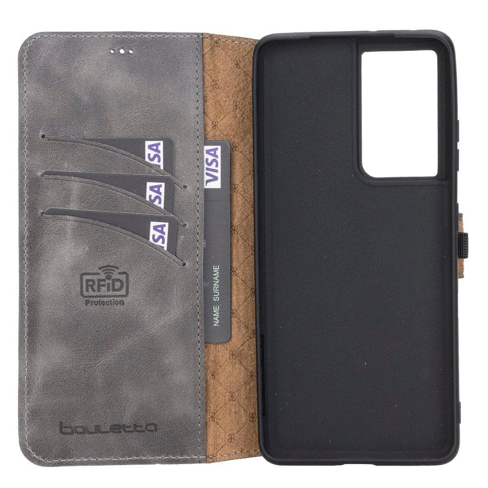 Wallet Case Samsung Galaxy S21 Ultra Leather Folio Case