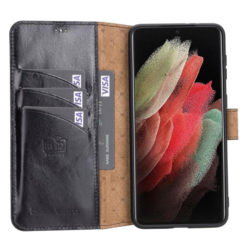 Wallet Case Samsung Galaxy S21 Ultra Leather Folio Case