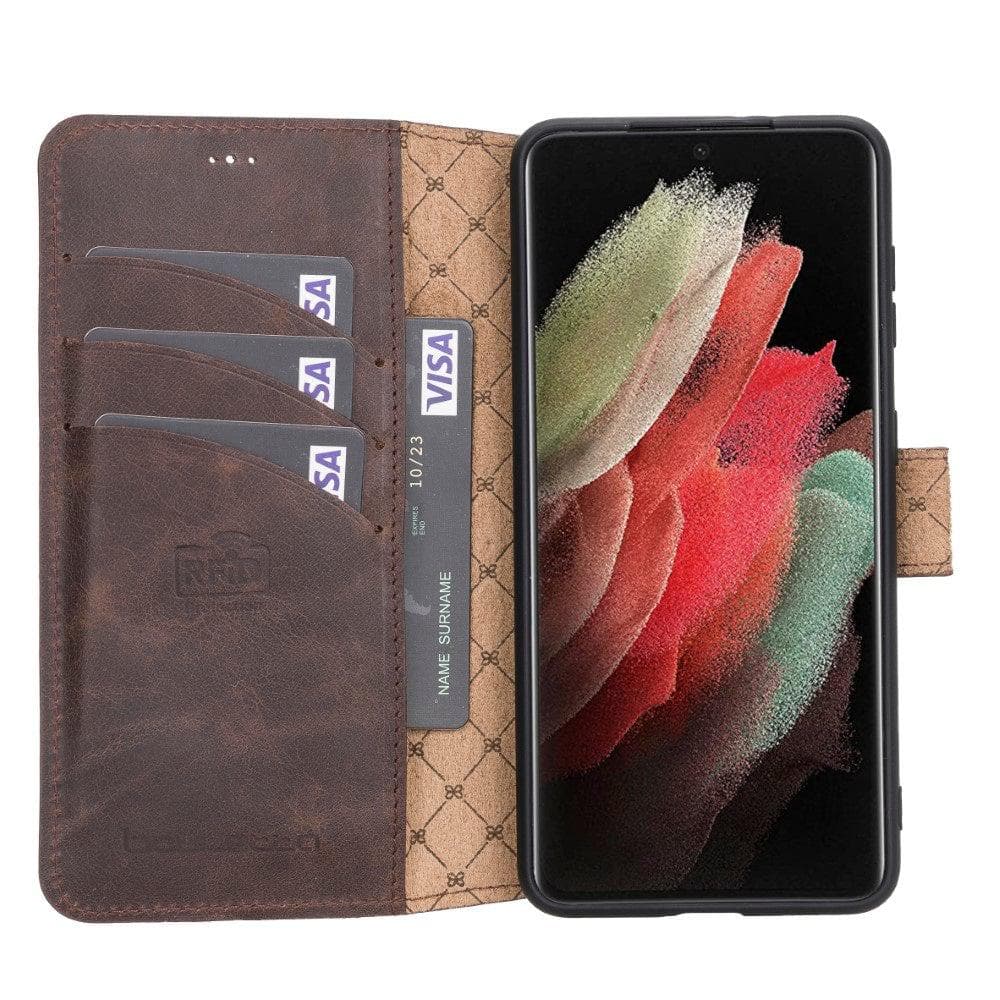 Wallet Case Samsung Galaxy S21 Ultra Leather Folio Case