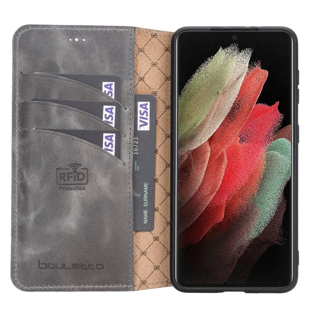 Wallet Case Samsung Galaxy S21 Ultra Leather Folio Case