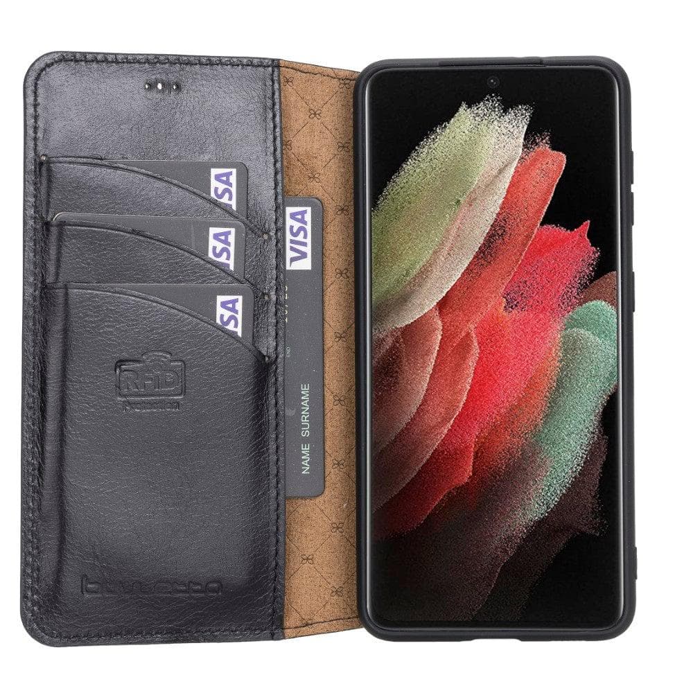 Wallet Case Samsung Galaxy S21 Ultra Leather Folio Case