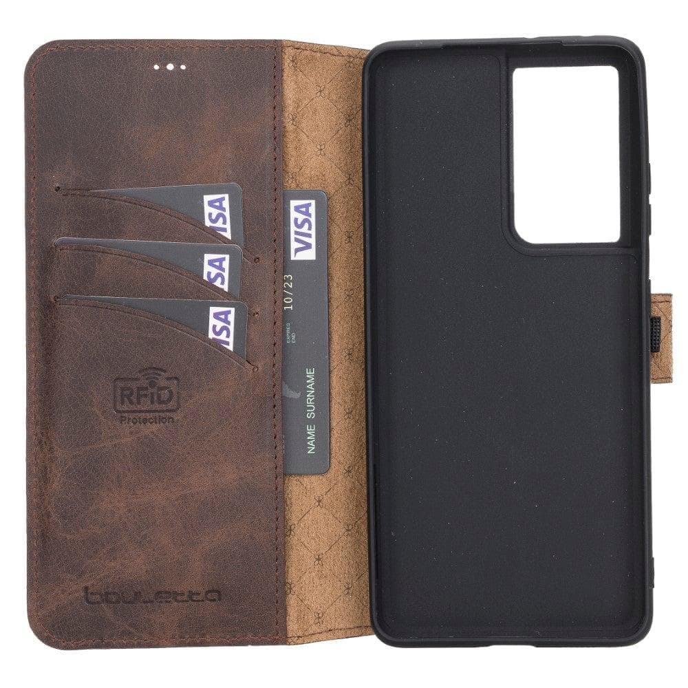 Wallet Case Samsung Galaxy S21 Ultra Leather Folio Case